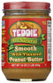 Teddie Smooth All Natural Peanut Butter with Flaxseed, 16 Ounce