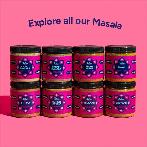 4.5 oz Fadwa Masala Butter Chicken Spice Mix - Jar, Salt & Sugar Free, Non-Spicy Authentic Desi Spices for Pakistani