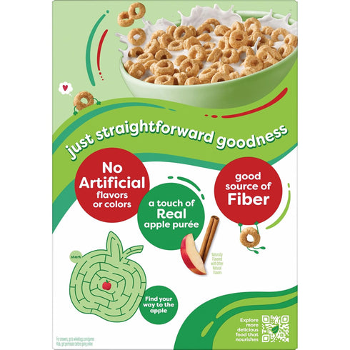 12.7oz (1 Kashi Breakfast Cereal, Whole Grain, Fiber Cereal, Apple Cinnamon Loops, Box Box)