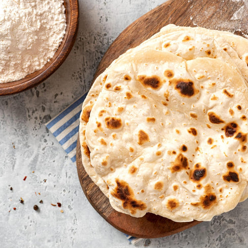 (100% 48oz (3lbs) 1.36kg Rani Chapati Flour Pure Whole Wheat Atta), For Making Roti & Indian Breads PET Jar ~ All