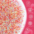 Mix,150g/5.3oz,Rainbow Spring Sanding Sugar Sprinkles,Edible Colorful Sprinkle Edible Sugar Crystals for Cake