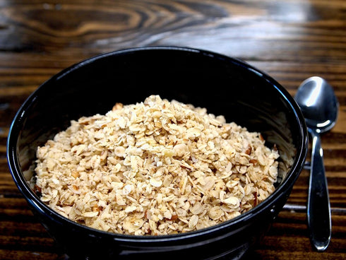 1 lb, 2 pack, Burl Barley Granola, Vanilla Almond Granola, Barley Grain, Whole Grain Rolled Barley Cereal, Clean