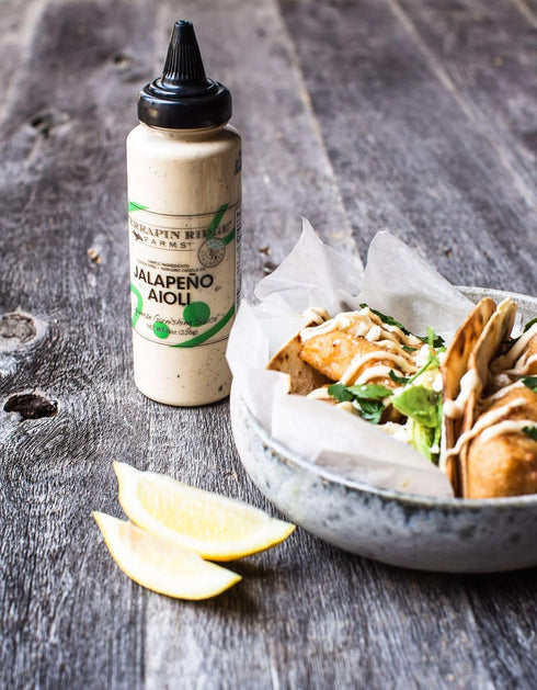 7.75 Terrapin Ridge Farms Jalapeno Aioli Zesty Garnishing Sauce for Burgers, Sandwiches & Fries, Gluten Free, Keto