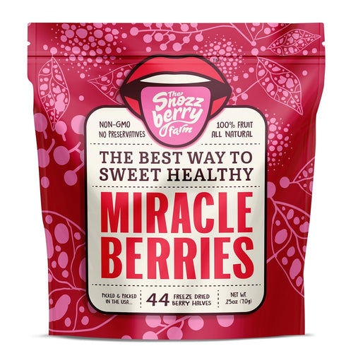 THE SNOZZBERRY FARM Miracle Berries by Snozzberry Farm | 44 berry halves | Freeze-dried, Grown