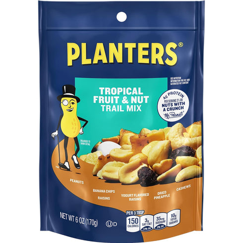 Planters Tropical Fruit & Nuts, Trail Mix, 6 Oz