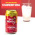 11oz (12-Cans), 100% Yes Honey Soda Strawberry Honey-Sweetened Healthy Soda, Alpha Gal Friendly, Gluten Free, Caffeine