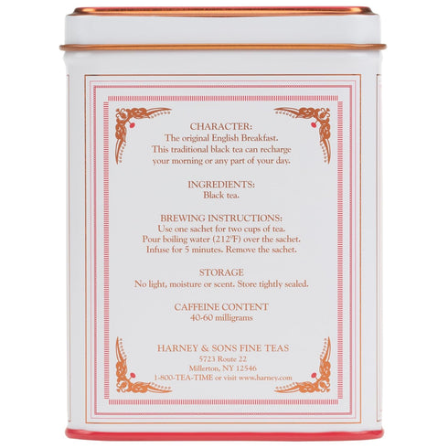 20 Harney & Sons Black Tea, English Breakfast, Sachets