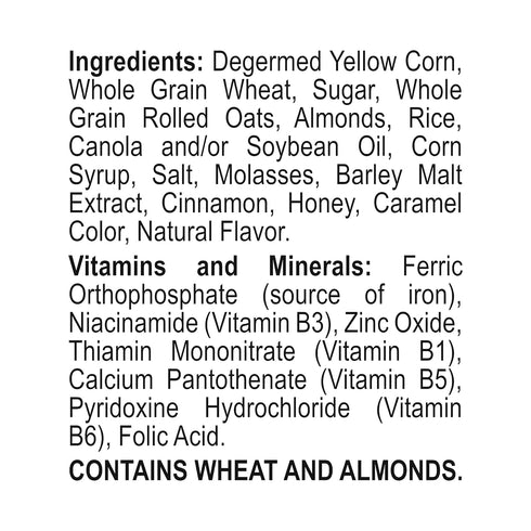 30 1 count Malt-O-Meal Honey and Oat Blenders with Almonds Breakfast Cereal, Family Size Bulk Bagged Cereal, Ounce
