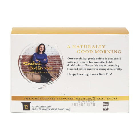 Via Bom Dia Naturally Flavored Kcup Coffee Pods, Dark Chocolate Flavor, 12 Count for Single-Serve Keurig Machines