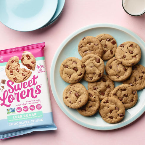 Sweet Loren's Vegan Chocolate Chunk Cookie Dough - Gluten Free & Low Sugar