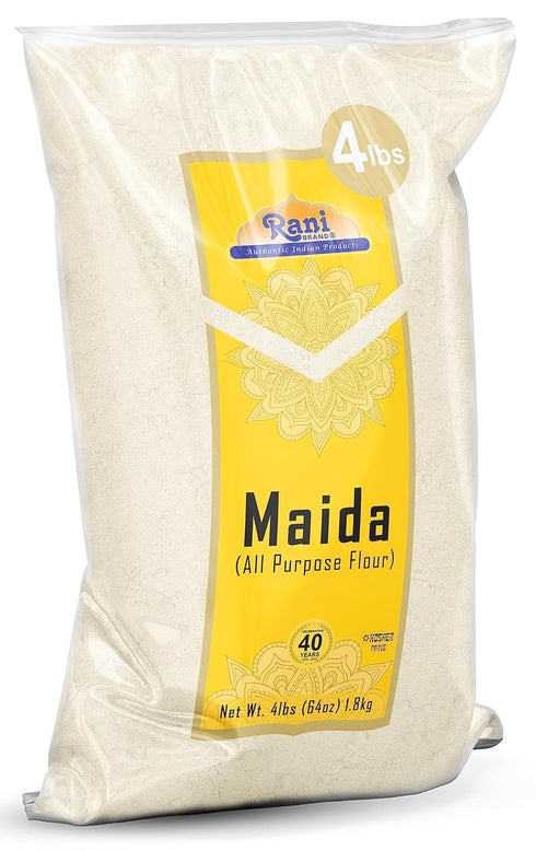 64oz (4lbs) 1.81kg Rani Maida Flour (Indian All Purpose Flour) Bulk ~ All Natural | Vegan | Gluten Friendly | NON-GMO |