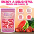5oz Freeze Dried Fruit Bursts Candy - Mini All Reds l Hard Candy Mix Treat Snack Gift Bag Strawberry, Fruit Punch