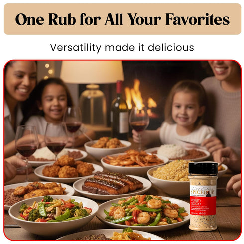 5.3 Oz Asian BBQ Seasonings and Rubs for Beef, Salmon & Chicken, Asian Seasoning with Pineapple Ginger & Chili Flakes