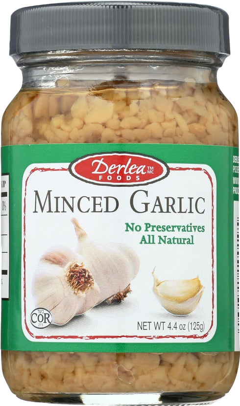 Derlea Garlic Minced, 4.4 OZ