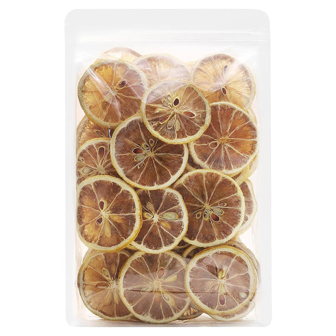 iGAOZM Dehydrated Dried Lemon Slices,3.52oz/100g,No Sugar Added,Natural Dried Lime Slices,Dehydrated Fruit for Cocktails