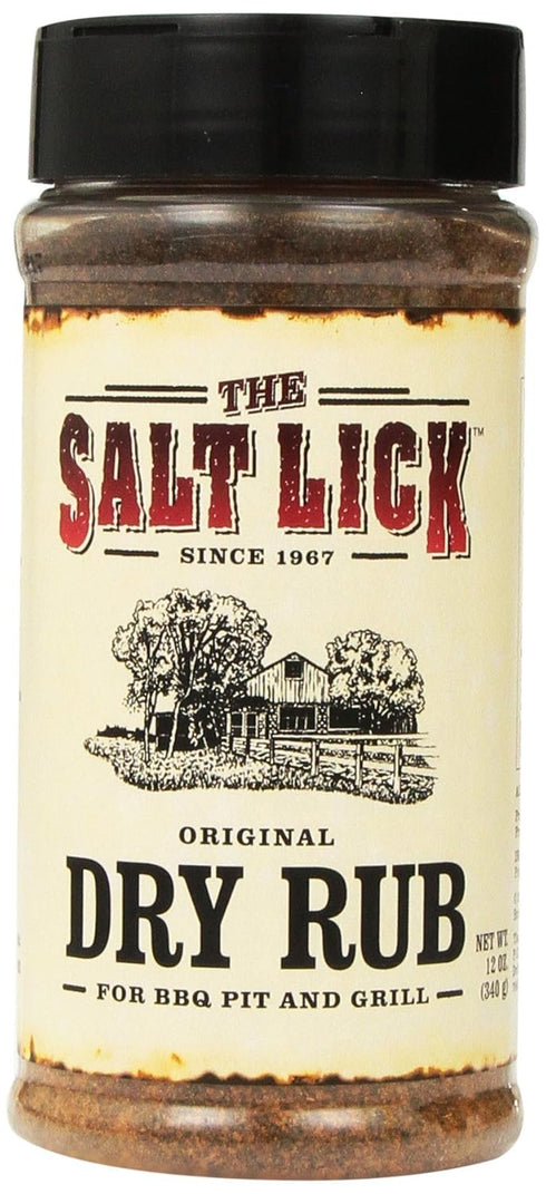 Salt Lick Original Dry Rub Seasoning, 12 oz - for BBQ Pit & Grill