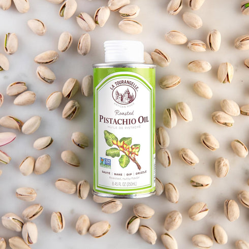 La Tourangelle Roasted Pistachio Expeller-Pressed Oil, 8.45 Fl Oz for Cooking, Baking, and Beauty