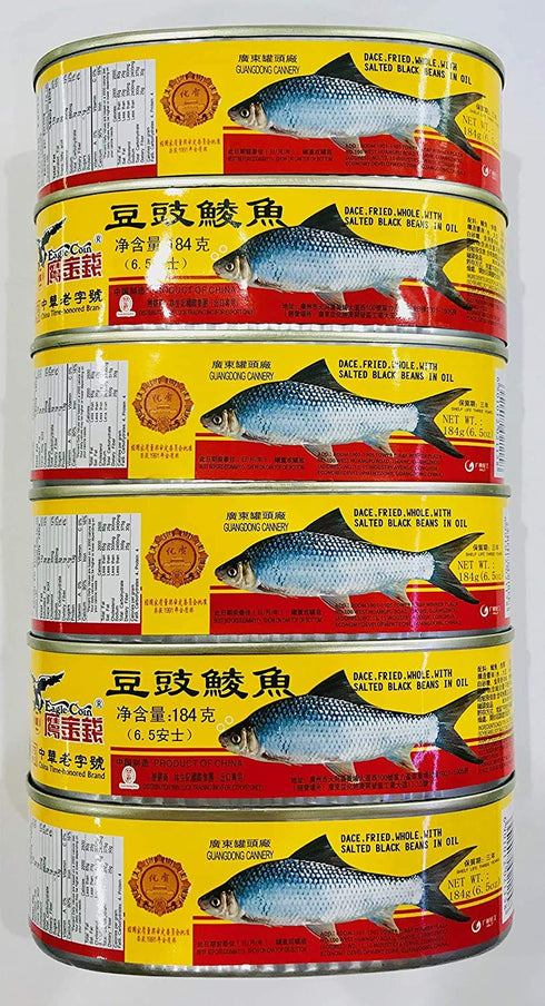 Wing Fung Hong Dace (Fried & Whole) w/ Salted Black Bean in Oil 6 cans