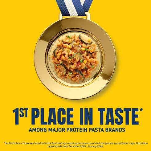 Elbows 14.5 (Pack 12) Barilla Protein+ (Plus) Pasta, Ounce of - plant based - Made from Lentils, Chickpeas & Peas