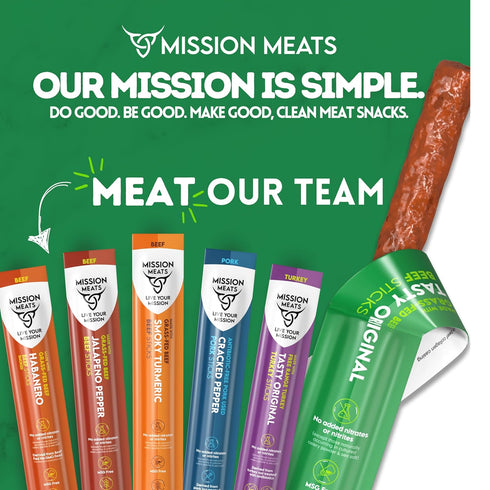 Mission Meats Candied Bacon Jerky (Sriracha) - Delicious Savory & Sweet Snack, Gluten Free, 2oz (Pack of 3)
