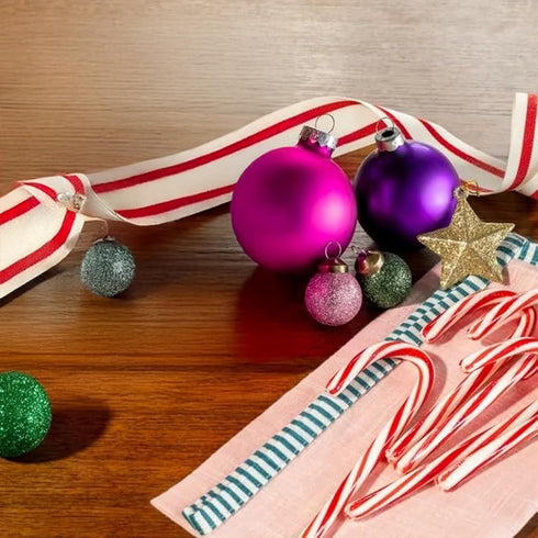 96 Count Bulk Peppermint Candy Canes Box - Individually Wrapped Classic Red & White Holiday Candy Canes - Refreshing