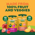Pack, 3.2 oz (Pack 20), (Packaging GoGo squeeZ Fruit & veggieZ Applesauce and Puree Variety Pedal Peach and Boulder