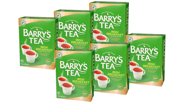 Barry's Tea Irish Breakfast 80 count Tea Bags (Pack of 6)