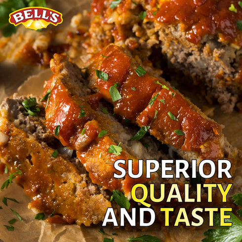 3 oz Bell's Meatloaf Mix, Classic Homestyle Recipe Made with Bell's Seasoning Perfect for Beef, Turkey & Comfort Meals