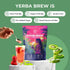 30 Yerba Mate Instant Tea Powder Zero Sugar Drink with Nootropics, Prebiotics & Probiotics for Clean Energy & Focus