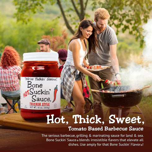 2 Count Bone Suckin' Hot Thicker Styler Marinade & Sauce