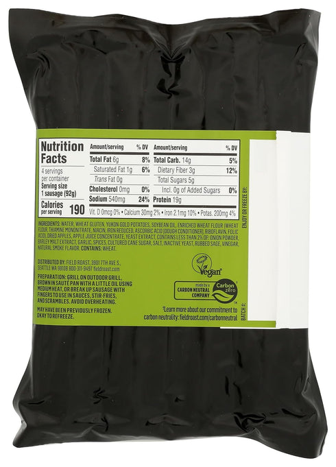 Field Roast 12.95 OZ Apple Sage Sausage