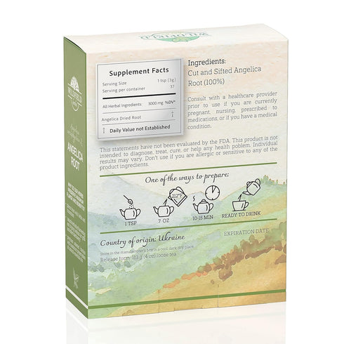 Angelica Root Bulk Herb Herbal Tea (Angelica archangelica) - 4 oz. (113g) Raiz de angelica