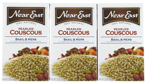 Near East Basil & Herb Pearled Couscous, 5 oz, 3 pk