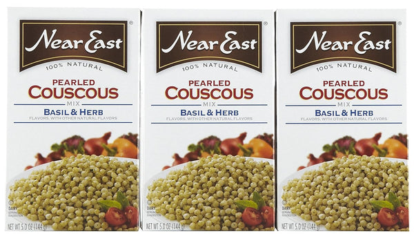 Near East Basil & Herb Pearled Couscous, 5 oz, 3 pk