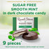 4.5 oz. RUSSELL STOVER Sugar Free Dark Chocolate Mint Patties Candy, bag