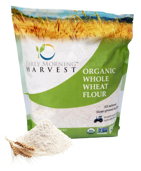 Early Morning Harvest Organic Whole Wheat Flour - Made from Non-GMO Whole