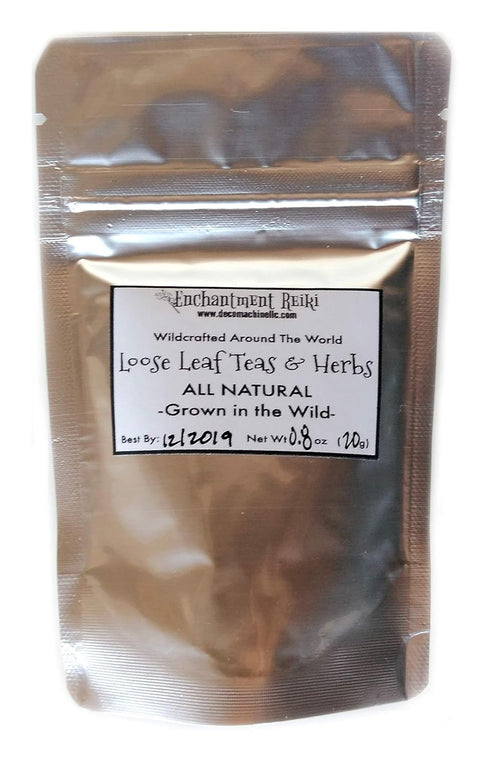 Angelica Root Reiki Charged Loose Leaf Tea, Wildcrafted in Poland, 0.8 oz Bag Small Sample