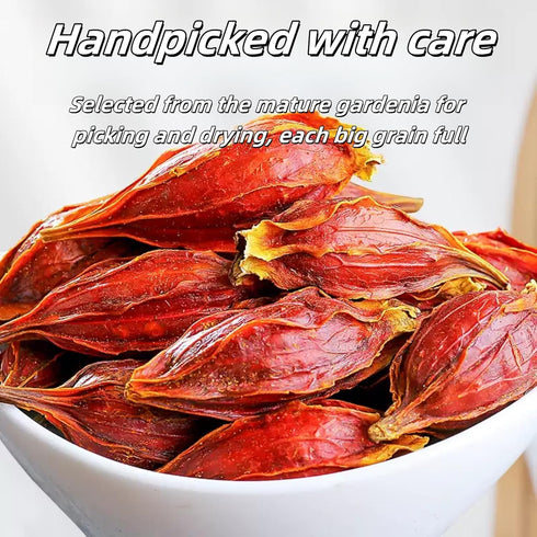 WXYTYSFA Tea,250g/8.8oz Dried Fruits of Gardenia,Gardenia jasminoides, Gardenia, Gardenia FruitGardenia Jasminoides