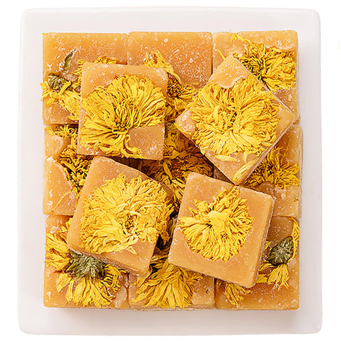 Aandiso 10.58 oz Dried Chrysanthemum Flowers Rock Sugar Tea Chrysanthemum Honey Flower Tea Sugar