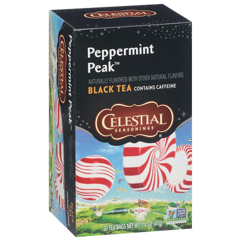 Celestial Seasonings Peppermint Peak Black Tea, 20 Tea Bags