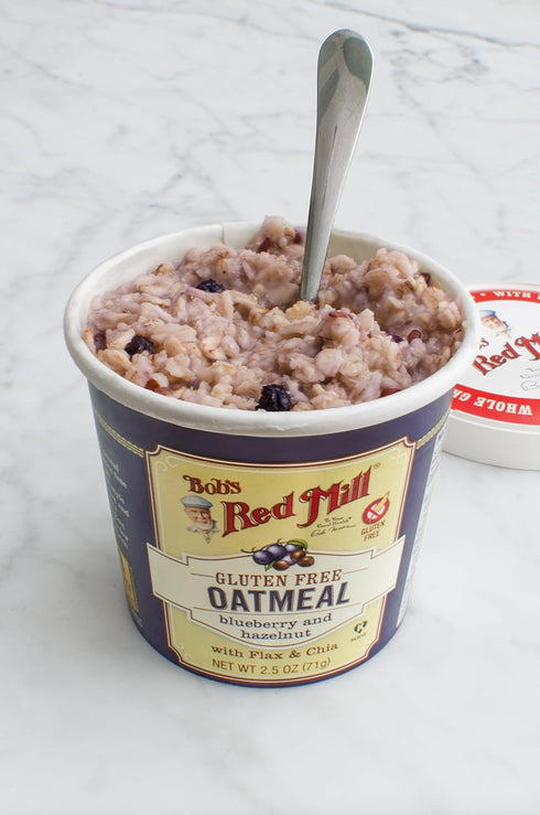 2.5 (Pack 12) Bobs Red Mill Blueberry Hazelnut Oatmeal Cup, Ounce