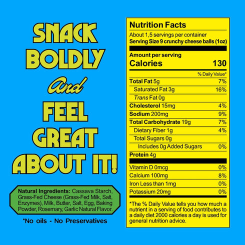 (1.5 (Pack 3), Cassavida Crunchy Cheese Bites Classic Cheese Flavor Gluten-Free Snack with Cassava & Grass-Fed Cheese