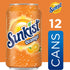 12 oz 12 pack Sunkist Orange Soda, fl cans