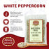 Spicy World Whole White Pepper 3.5 Ounce | 100% Natural & Pure White Peppercorns for Grinder Refill