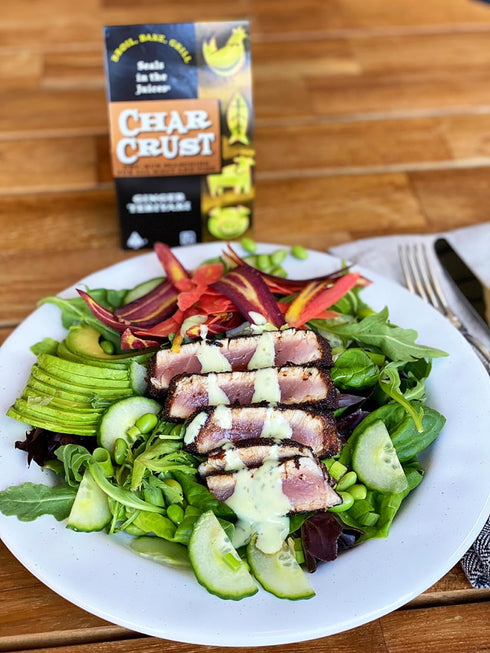 20 Oz (Pack 1) Char Crust Dry-Rub Seasonings Ginger Teriyaki | All-in-one seasonings | Perfect for Chicken, Seafood