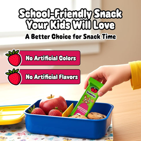 Snakkidz Fruit Filled Oat Bar Minis, Great for Lunchboxes & On the Go Snacking, Naturally Gluten Free, Soft Baked