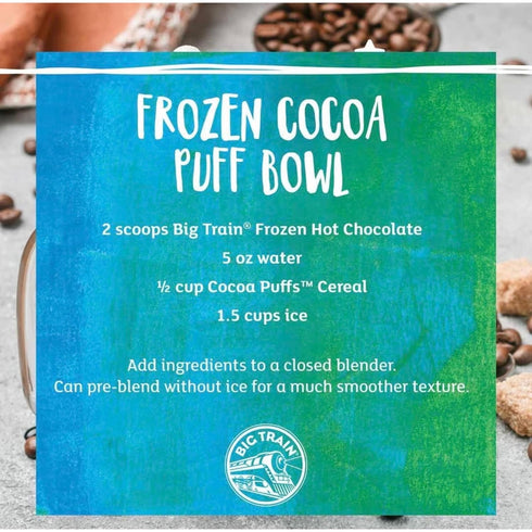 20 Frozen 3.5 (Pack 1) Big Train Below Hot Chocolate Beverage Mix, Pound