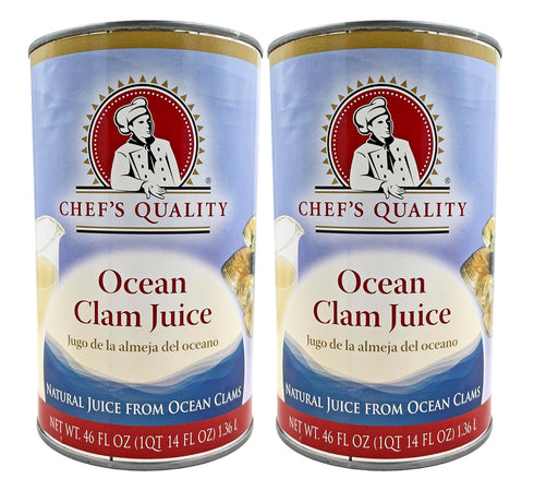 Chef's Quality Ocean Clam Juice 46 Oz (2 Pack)