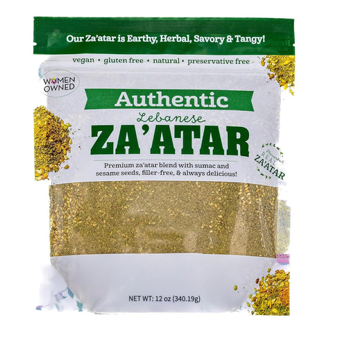 Terranean Zaatar Blend: 12 Oz Bulk Bag of Authentic Lebanese,NONGMO Verified, Pure