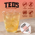 Pack 12 Ted's Tea by Java House - Single Serve Liquid Concentrate Pods - Peel and Pour - White Peach Green Tea